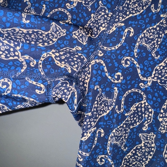 EUC Lilly Pulitzer UPF 50+ Luxletic South Beach High Rise Legging Leopard XL - Picture 3 of 6